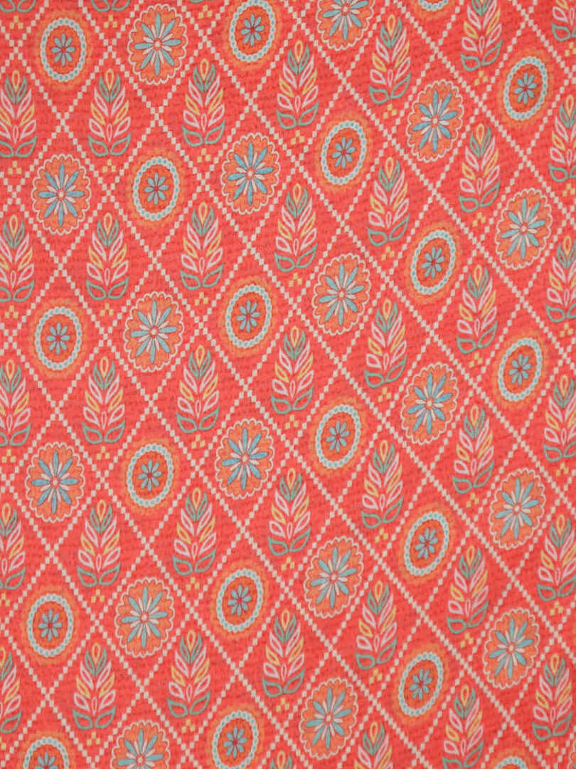Satin Silk Floral Patola Digital Print Fabric